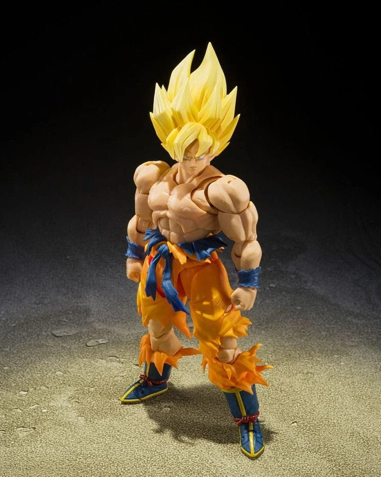 Dragon Ball S.h. Figuarts Action Figura Goku Super Saiyan Leggendario 15Cm Banda