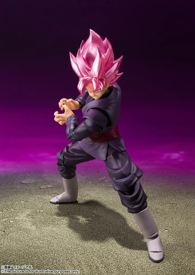 IN STOCK Bandai Dragon Ball Super S.H. Figuarts Goku Black - Super Saiyan Rose