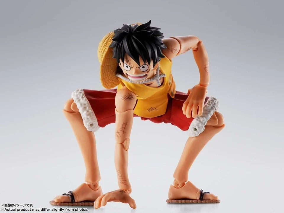 Bandai One Piece S.H.Figuarts Monkey D. Luffy Marineford 15 cm NUOVO IN STOCK
