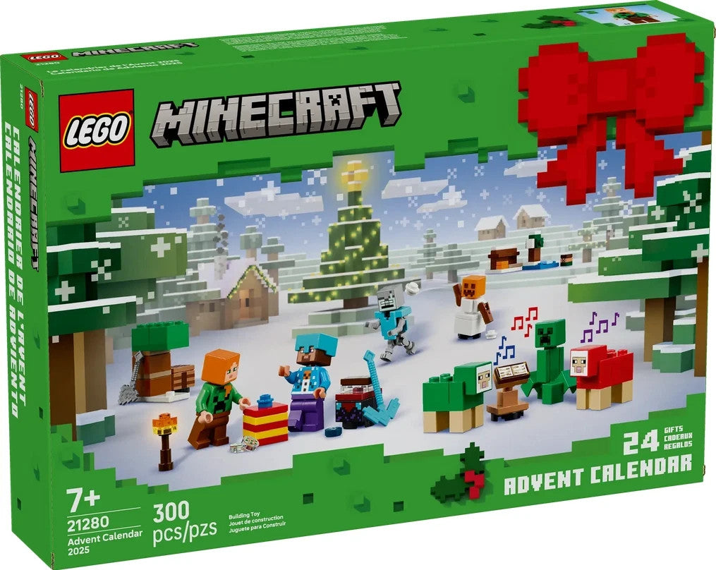 Lego Minecraft 21280 Calendario dell’Avvento 2025 Conto alla rovescia per Natale