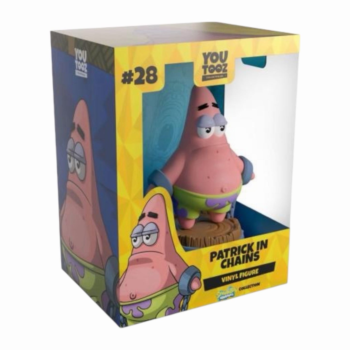 Spongebob Squarepants Vinile Figura Patrick In Chains 13 Cm Youtooz