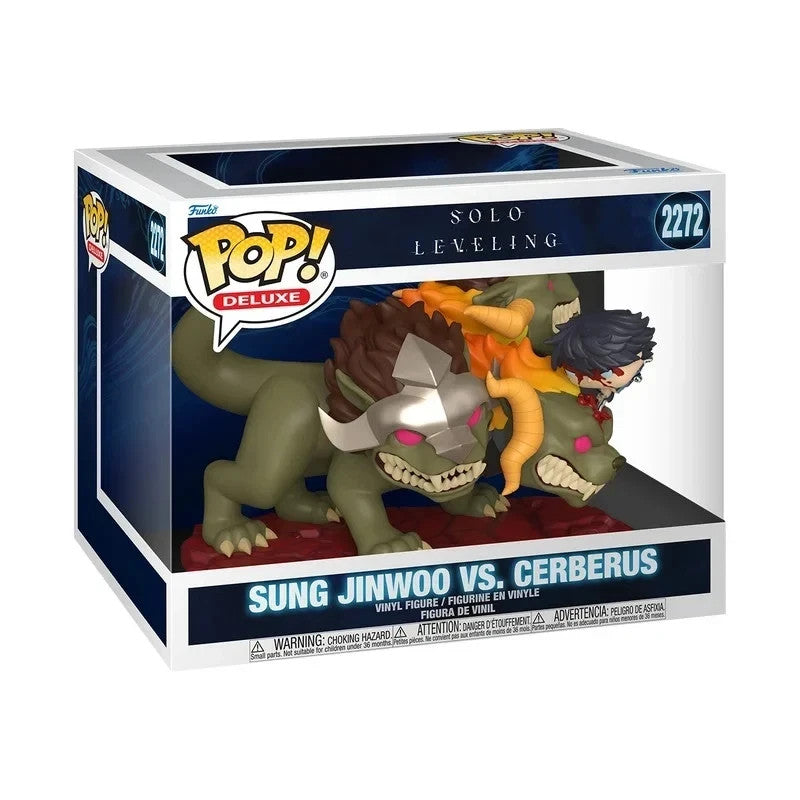 FUNKO POP DELUXE SOLO LEVELING SUNG JINWOO VS CERBERUS #2272 SUBITO DISPONIBILE