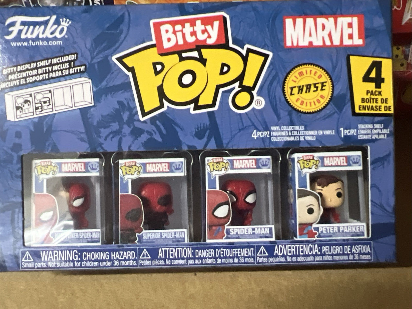 Merchandising Marvel: Funko Bitty Pop - Spider-Man - Parker Split 4Pk