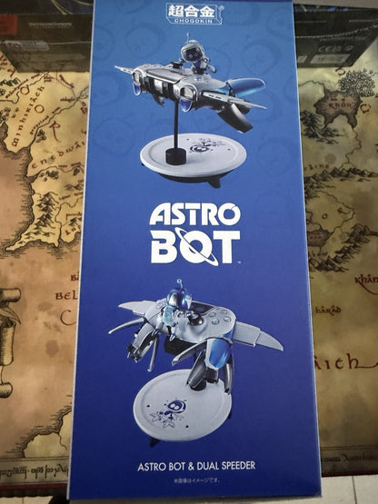 Astro Bot & Dual Speeder Chogokin 16 cm Bandai Tamashii NUOVI IN STOCK