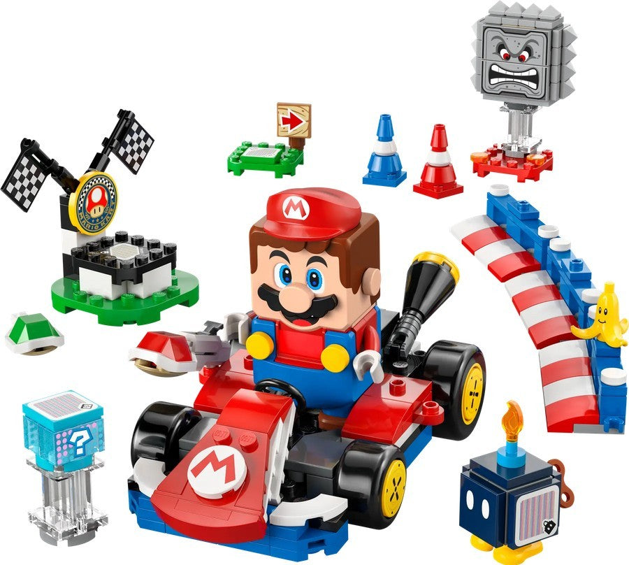 Lego Super Mario 72043 Mario Kart™ – LEGO® Mario™ interattivo e Kart standard