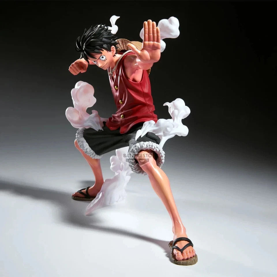ONE PIECE MONKEY D. LUFFY GEAR TWO FIGURE BANPRESTO MAXIMATIC PLUS 21 CM NUOVO
