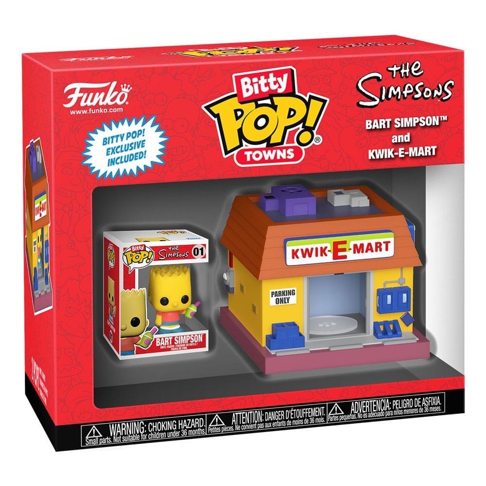 Simpsons Bitty Pop! Town Vinile Figura Kwik-e-mart Funko