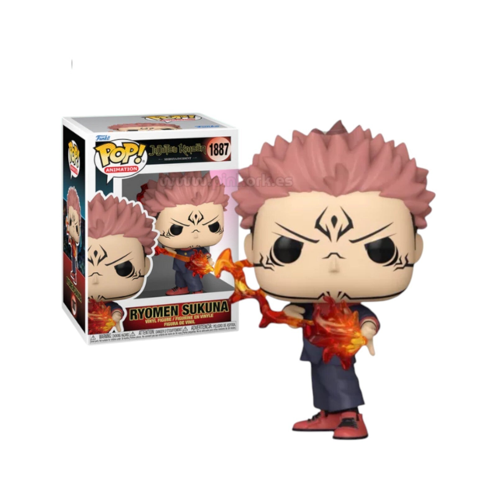 FUNKO POP ! Animation - Jujutsu Kaisen (1887) Ryomen Sukuna (Fire Arrow) Figure