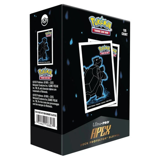 Ultra Pro Apex Sleeves Standard Pokemon Neon Kanto Blastoise 105 ct