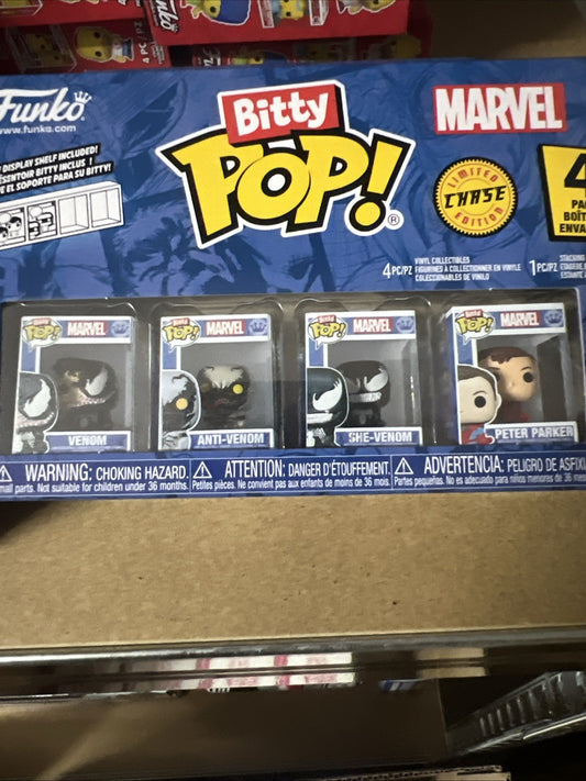 FUNKO BITTY POP 4 Pack Marvel Spider-Man Venom