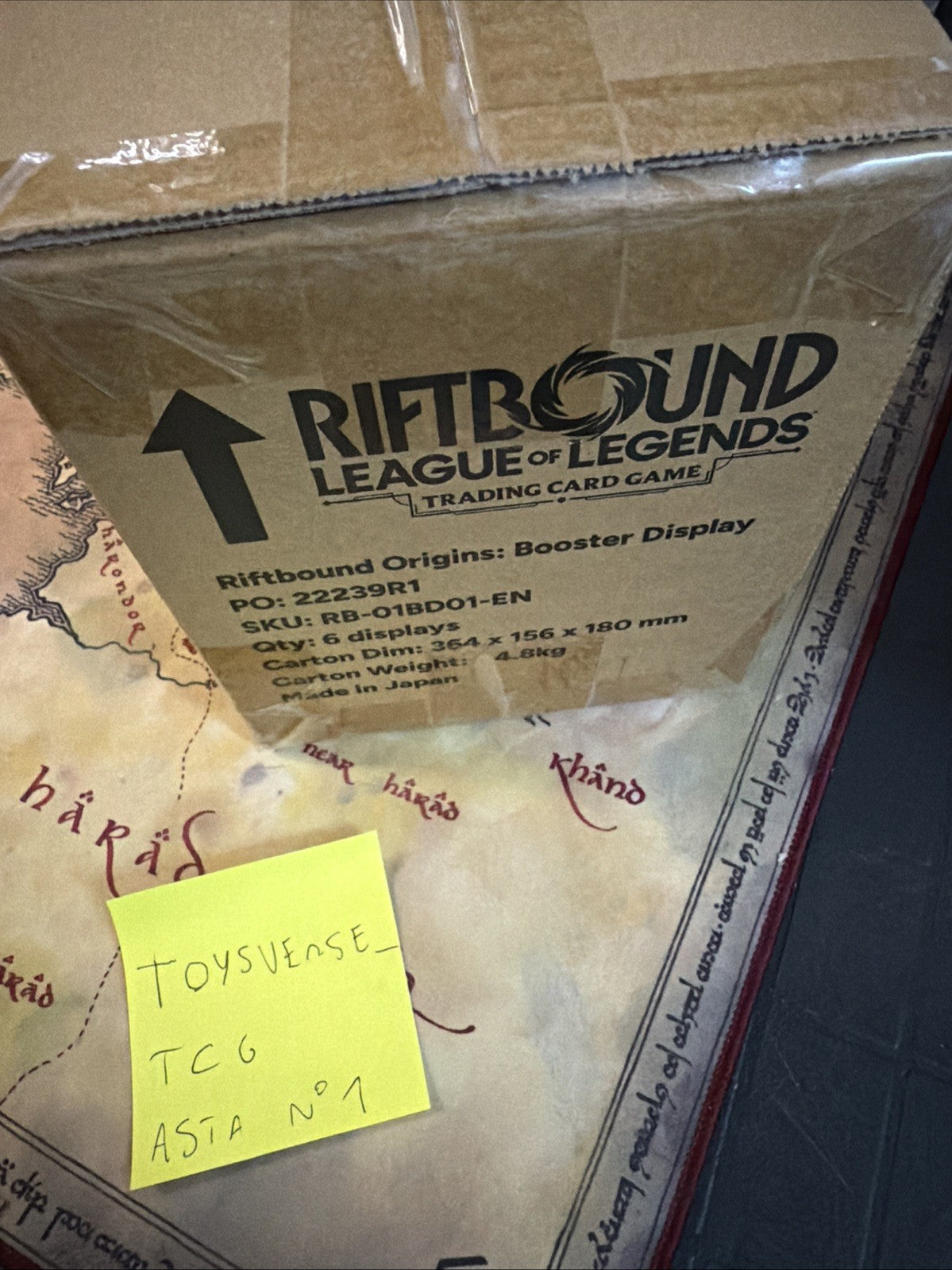 Riftbound TCG Sealed CASE 6x Set One Origins Booster Box - ENG ENGLISH