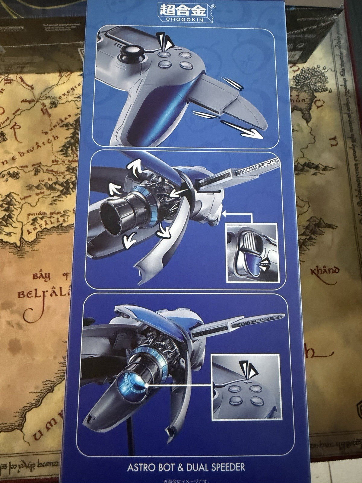 Astro Bot & Dual Speeder Chogokin 16 cm Bandai Tamashii NUOVI IN STOCK
