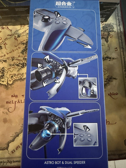 Astro Bot & Dual Speeder Chogokin 16 cm Bandai Tamashii NUOVI IN STOCK