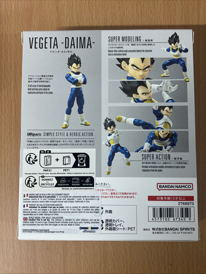 VEGETA DRAGON BALL DAIMA - S.H. FIGUARTS - BANDAI TAMASHII NATIONS