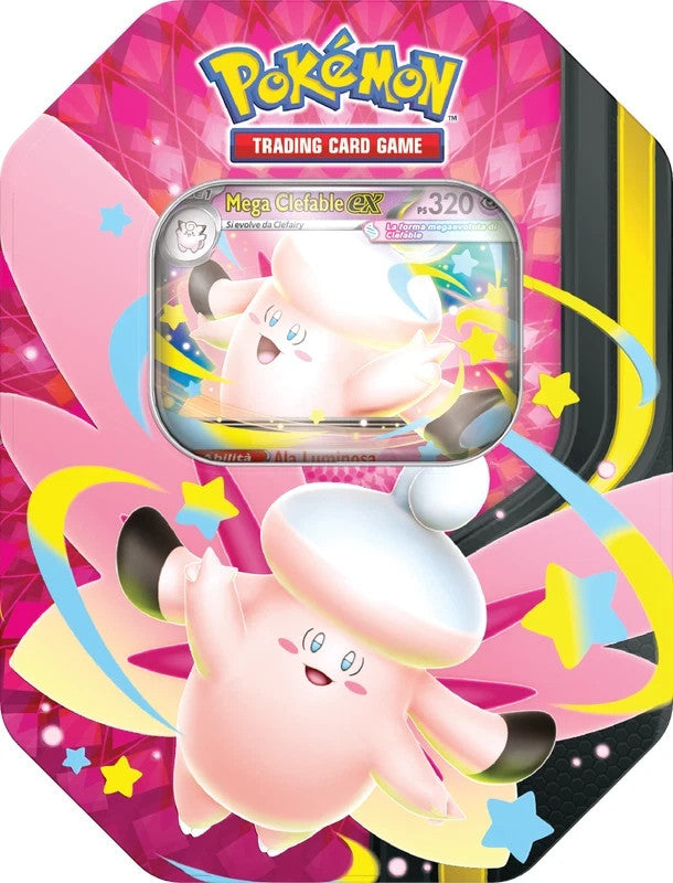 Pokemon Tin da Collezione Mega Chiarodiluna - Bundle 2Pz- ITALIANO
