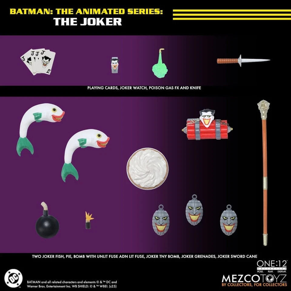 the ONE 12 COLLECTIVE: the ANIMATED SERIES – JOKER 1/12 Action Figure 17 cm
