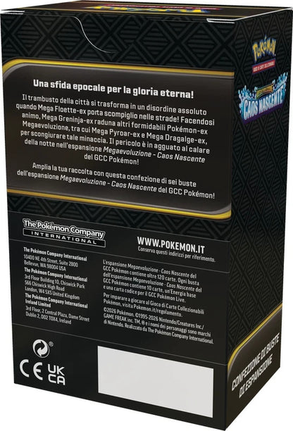 Megaevoluzione Caos Nascente Bundle 6 Buste (ITA) Pokémon Company Internat