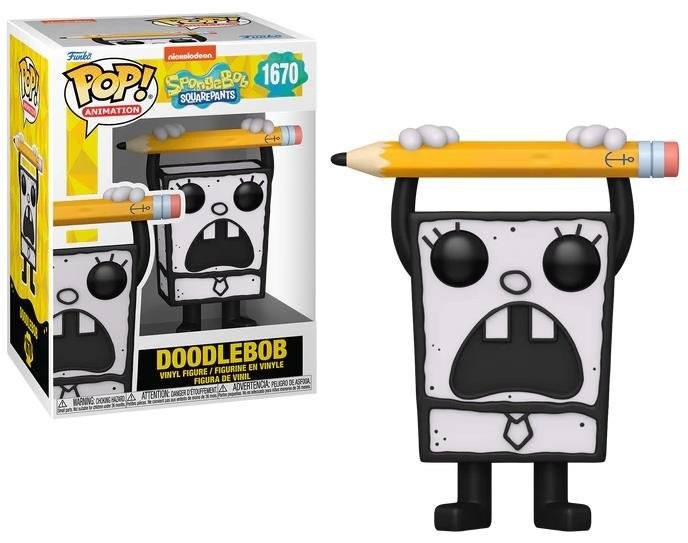 FUNKO POP ! ANIMATION SPONGEBOB 25TH (1670) DOODLEBOB FIGURE VINYL 9CM STATUA