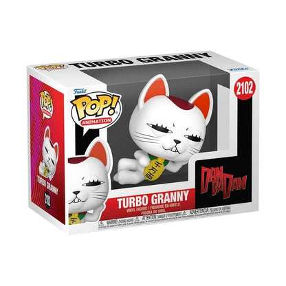 FUNKO POP! ANIMATION DANDADAN TURBO GRANNY CAT #2102 VINYL FIGURE NUOVO