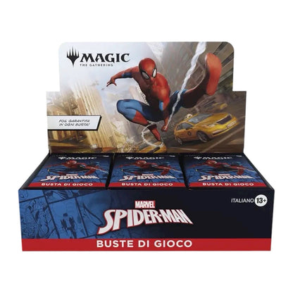 Magic x SPIDER-MAN Play Booster Box 30 Buste mtg Magic Italiano Spiderman