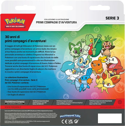 Pokemon Collezione Illustrazione Primi Compagni d'Avventura Serie 3