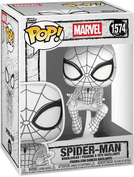 Gadget - Marvel: Funko Pop! - Sketched - Spider-Man (Vinyl Figure 1574) - Funko