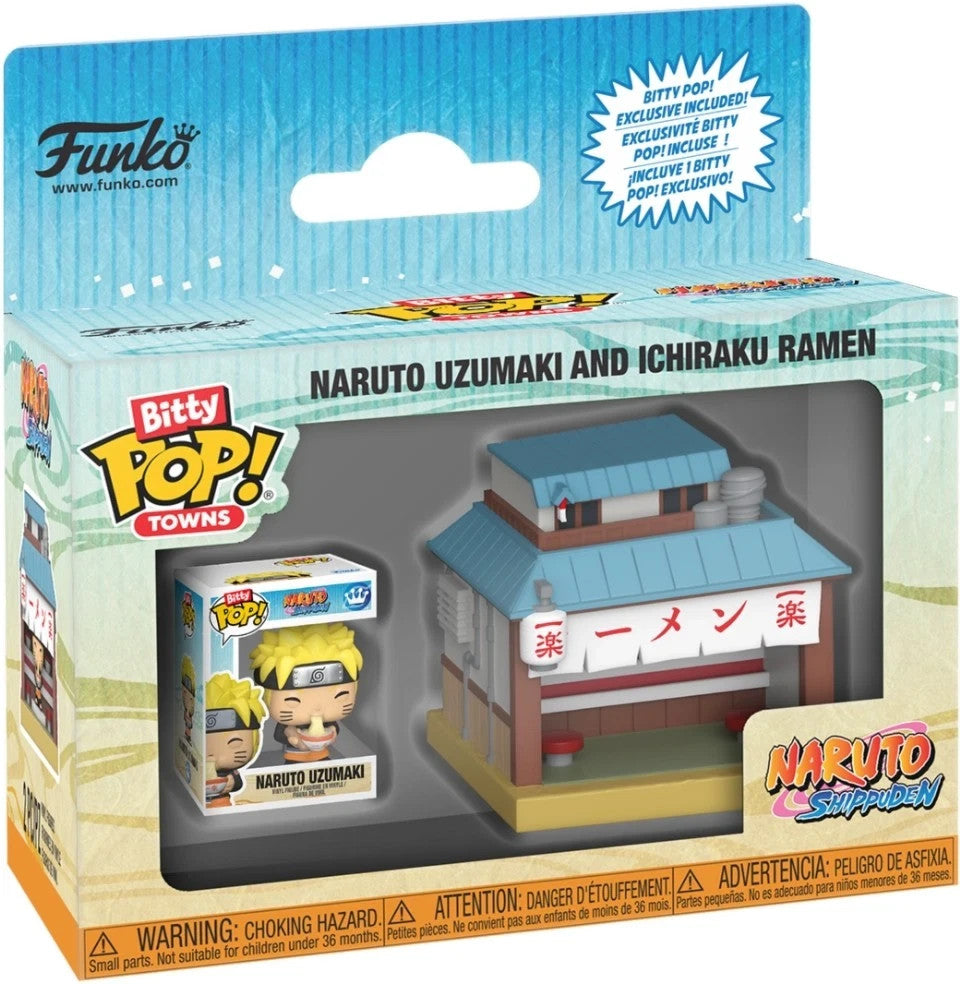 Figura - Naruto Shippuden: Funko Pop! Bitty Pop Town - Ichiraku Ramen With Na...