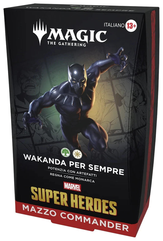 Magic TCG MARVEL SUPER HEROES Commander Deck WAKANDA PER SEMPRE - ITALIANO ITA