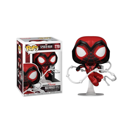 Funko Pop! Miles Morales Crimson Cowl Suit #770 – Figura da Collezione