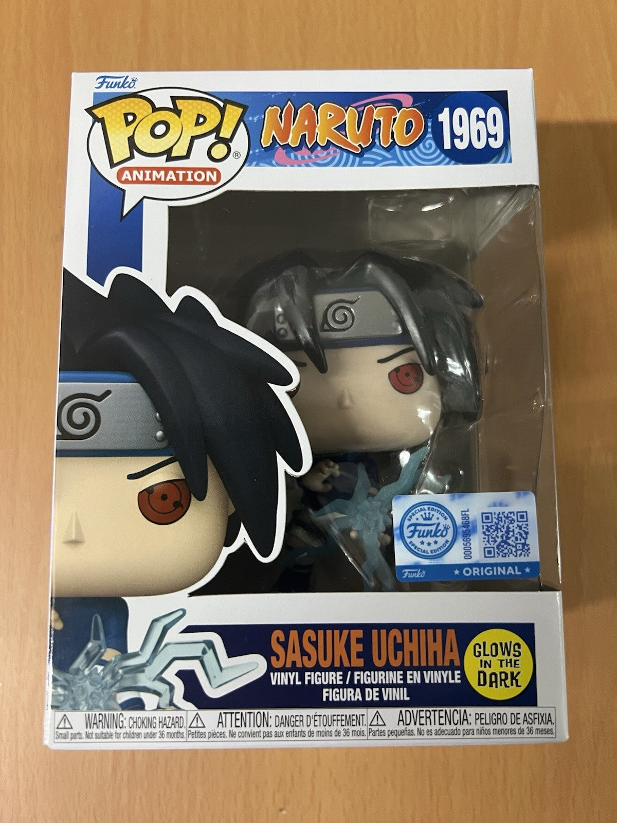 Funko Pop! Vinyl: Naruto - Sasuke Uchiha (Glow) Exclusive #1969