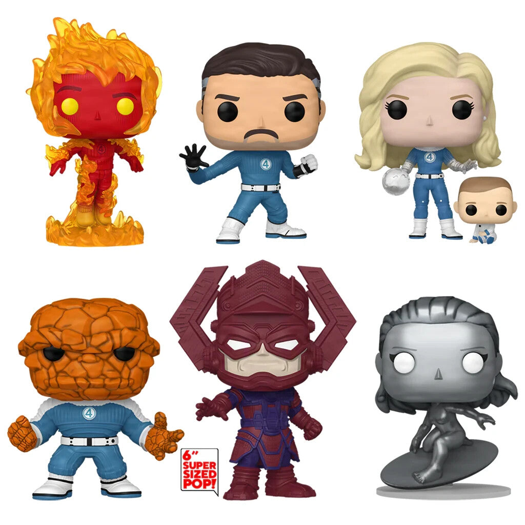 The Fantastic Four 4 First Steps Pop! Vinyl Figures single or complete pack