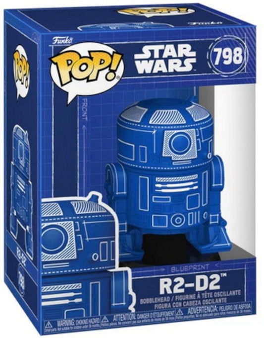 FUNKO POP Star Wars R2-D2 (Blueprint) Booble 798