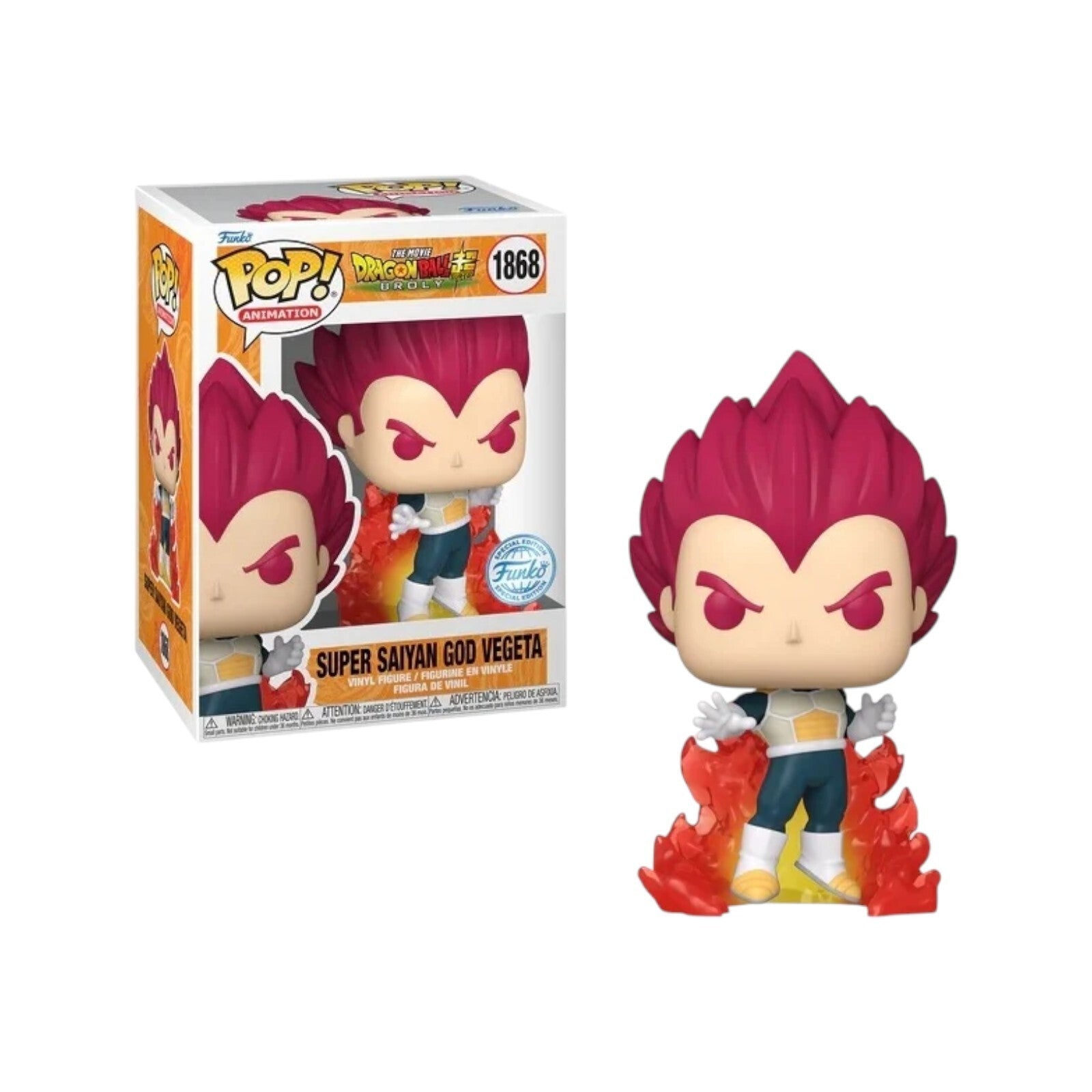 Funko Pop Dragon Ball - Super Sayan God Vegeta 1868 Special Edition 