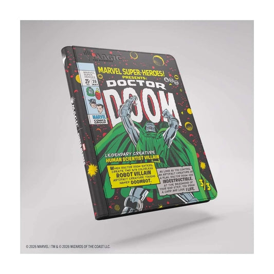 Raccoglitore Binder Album Zip-Up Gamegenic 9 Tasche Magic Marvel Doctor Doom