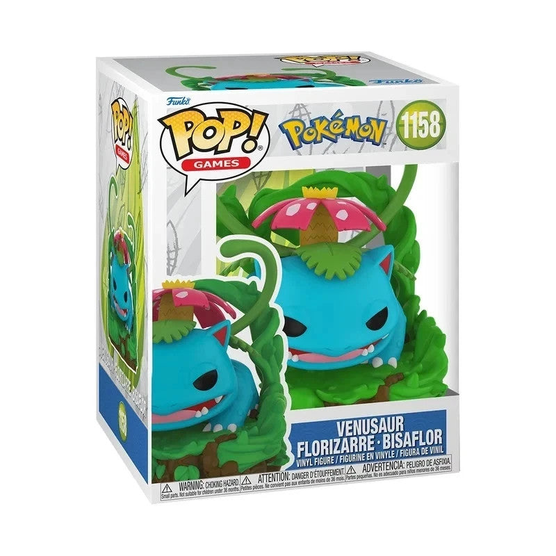 FUNKO POP! GAMES PREMIUM POKEMON VENUSAUR #1158 VINYL FIGURE 11,2 CM NUOVO