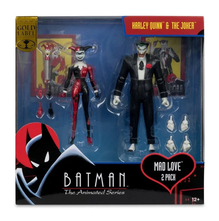 IN STOCK McFARLANE TOYS 2025 Batman Animated Comic Harley & Joker Mad Love
