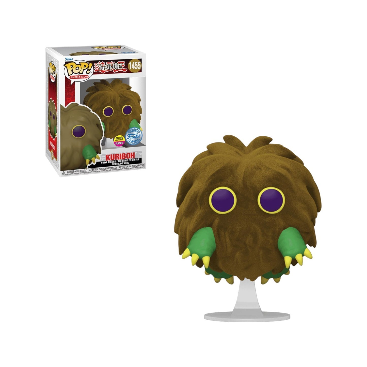 Funko Pop! Yu-Gi-Oh! Kuriboh Flocked & Glow-in-the-Dark #1455 – Figura da Collez