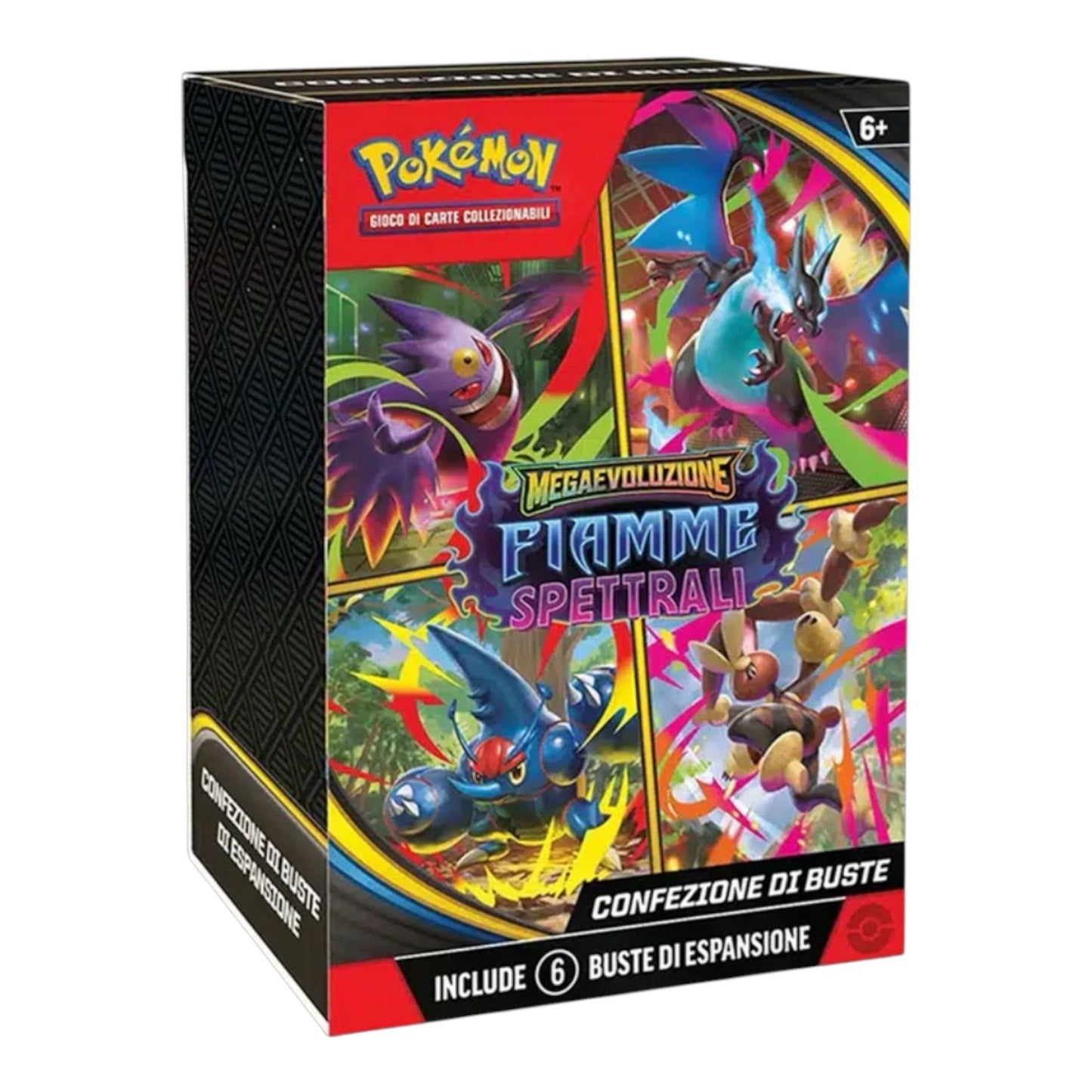 Carte Pokemon set Fiamme Spettrali Bundle Confezione 6 Buste Italiano Sealed