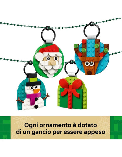 LEGO NATALE Selezione di decorazioni natalizie 40744
