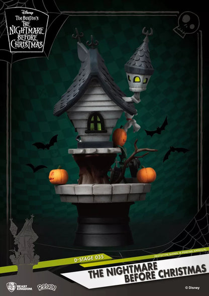 DISNEY NIGHTMARE BEFORE CHRISTMAS D-STAGE PVC DIORAMA - JACKS HAUNTED HOUSE