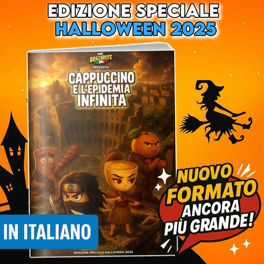 Fumetto THE BRAINROTS COMICS BOOK Halloween 2025 Personaggi di Italian Brainrot