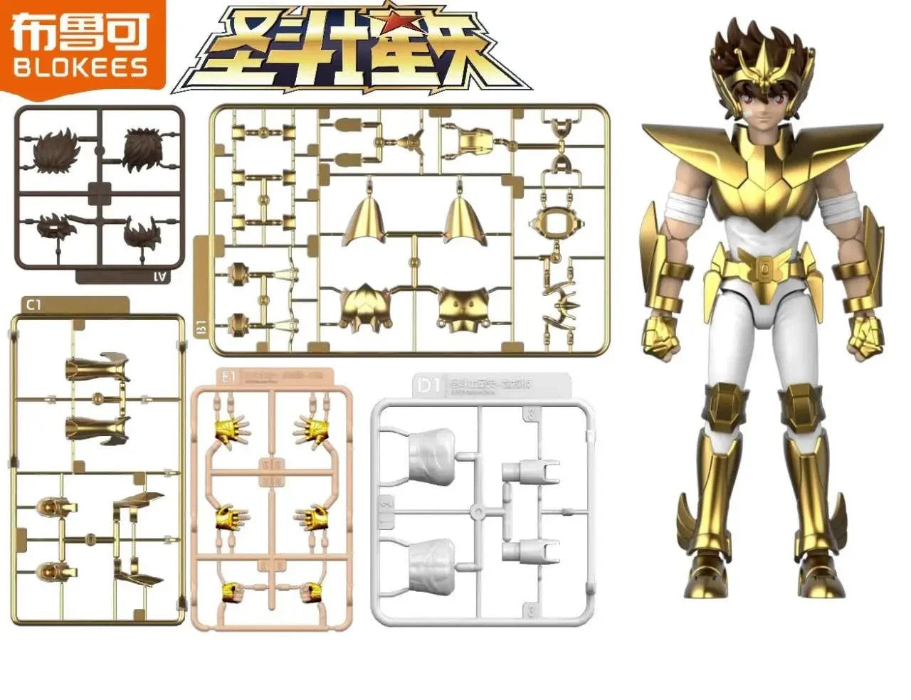 Champion Class Anniversary SAINT SEIYA PEGASUS EX Model kit Montaggio Blokees