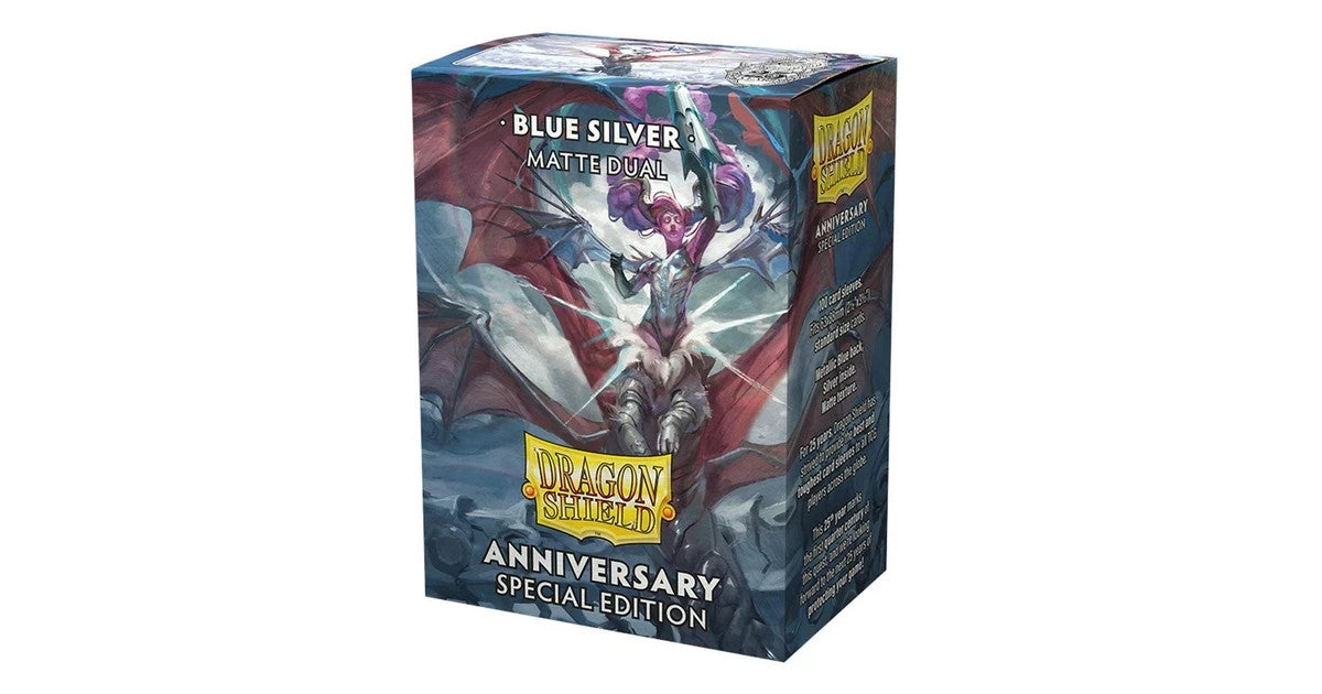 Dragon Shield Matte Dual Sleeves Special Edition - Blue/Silver 100 Kartenhüllen