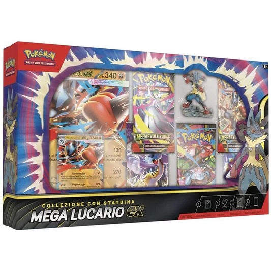 Pokémon Collezione con Statuina Mega Lucario-EX - Italiano -