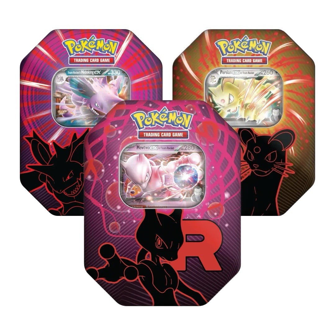 Tin da Collezione Pokemon Mewtwo ex del Team Rocket Italiano Complete Bundle ITA