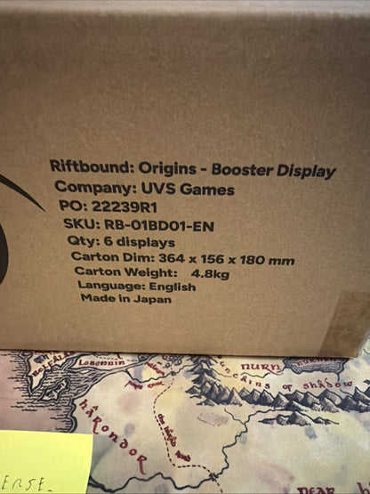 Riftbound TCG Sealed CASE 6x Set One Origins Booster Box - ENG ENGLISH