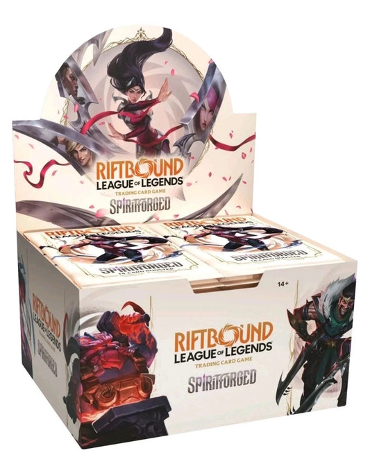 RIFTBOUND LEAGUE OF LEGENDS TCG SPIRITFORGED Sealed 24 Pack Box INGLESE