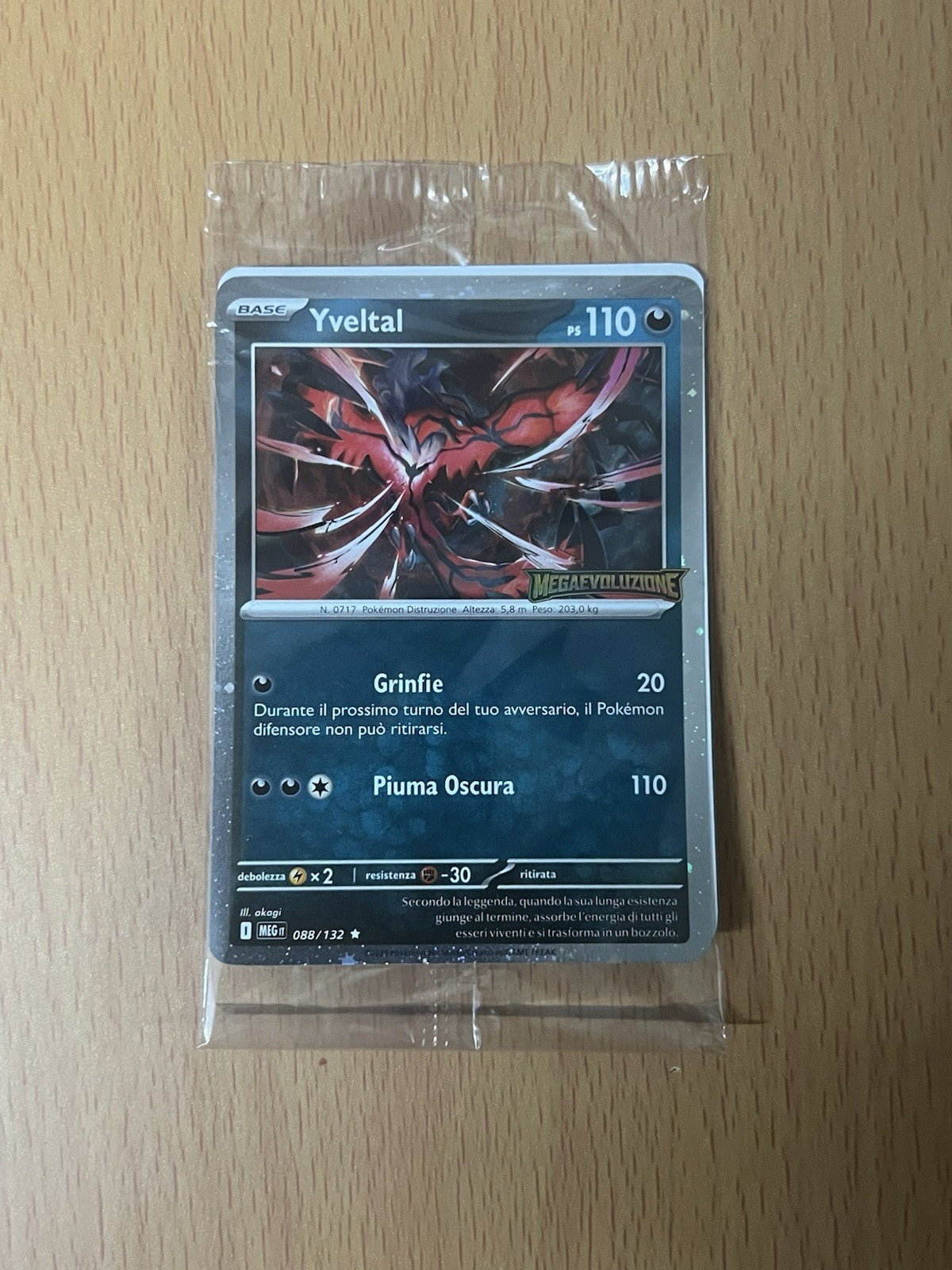 Pokemon Yveltal 088/132 Stamped | Promo Megaevoluzione MEG Italiano | Sealed