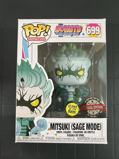 Boruto Naruto Mitsuki Sage Mode Pop! Funko Special Glows vinyl figure n° 699