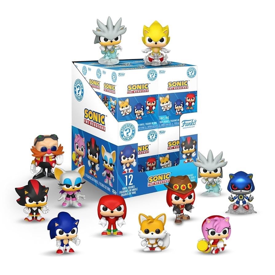 Merchandising Sonic: Funko Pop! - Mystery Minis Box Nuovo da 12 Pezzi (casuali)